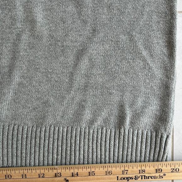 J. Crew Fair Isle Crew Neck Cotton Sweater Pink Gray Perfect Condition Size L - Picture 7 of 11